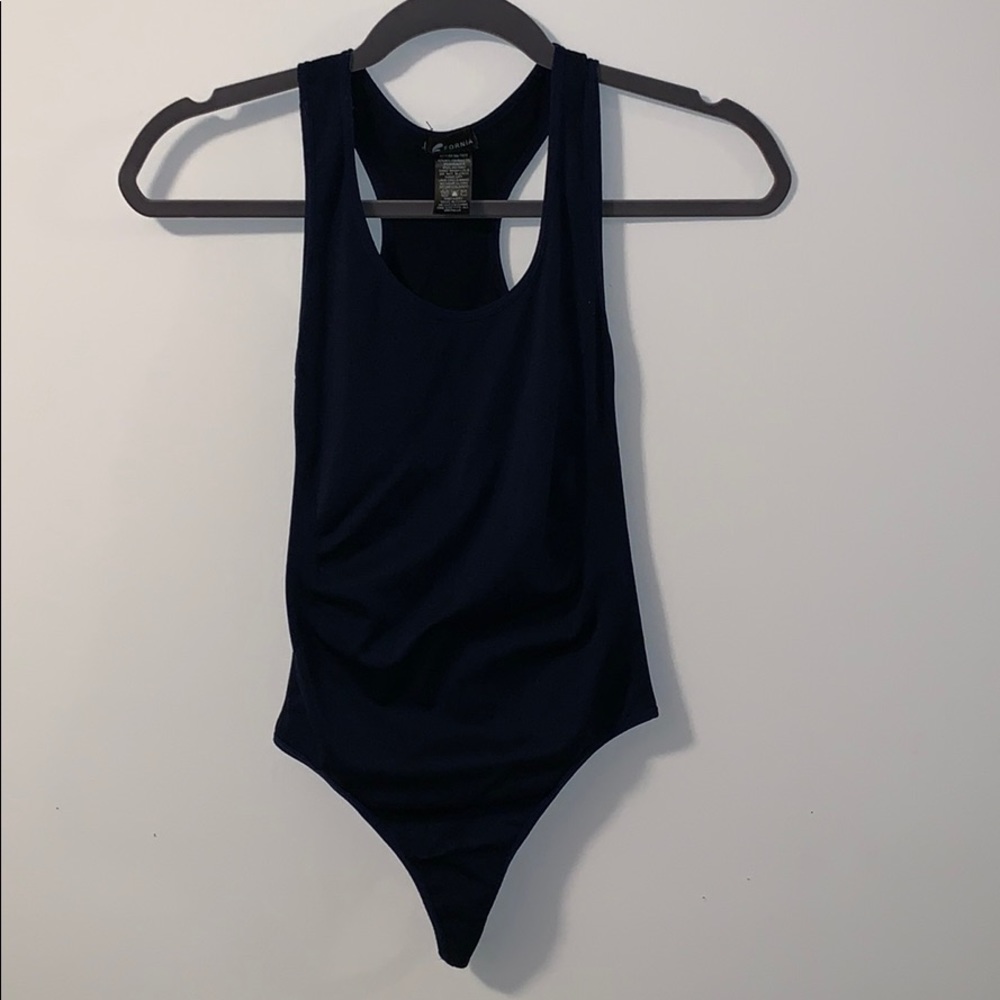 Navy blue bodysuit